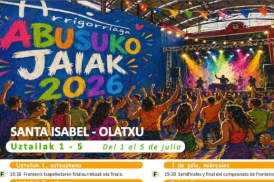 Programa Fiestas de Abusu 2026 (Arrigorriaga)