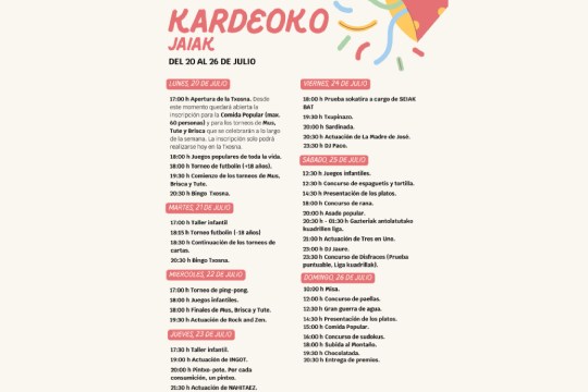 Fiestas de Kardeo 2026 en Abanto-Zierbena: Ingot + Nahitaez
