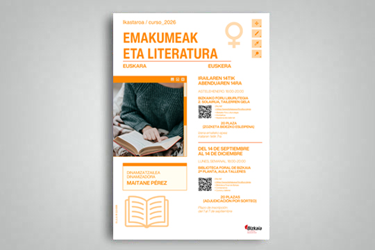 "Emakumeak eta literatura" ikastaroa, Maitane Perezekin "Emakumeak eta literatura" ikastaroa, Maitane Perezekin