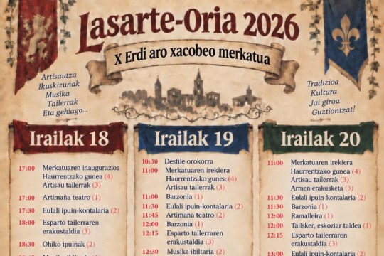 Feria Medieval Xacobea 2026 de Lasarte-Oria