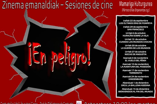 Ciclo de cine en Mamariga Kulturgunea: "CUANDO LOS MUNDOS CHOCAN"
