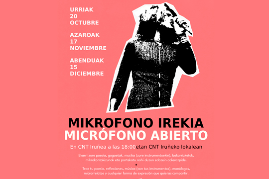 Mikrofono irekiko udazkeneko zikloa Mikrofono irekiko udazkeneko zikloa