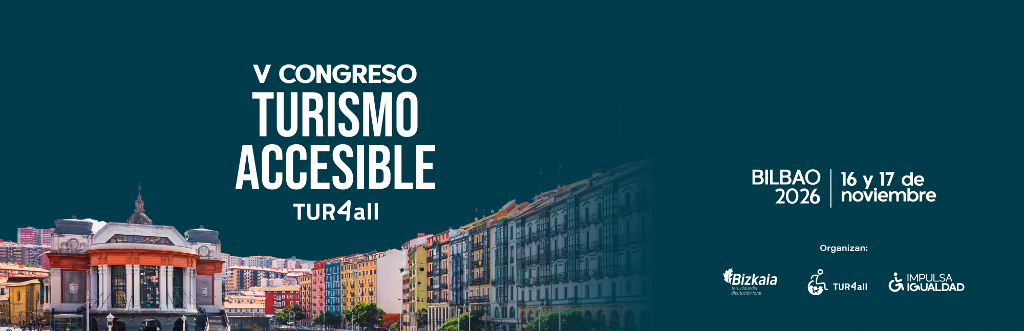 Cartel del V Congreso de Turismo Accesible Tur4all