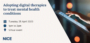 Adopting digital therapies to treat mental health conditions (NICE)