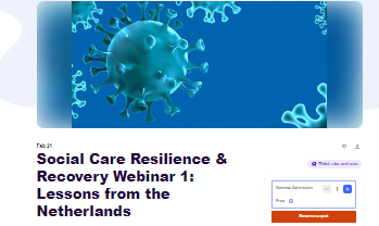 Social Care Resilience & Recovery Project Webinar 1: Lessons from the Netherlands. What can the English social care sector learn from Japan to recover from the COVID pandemic and become more resilient?