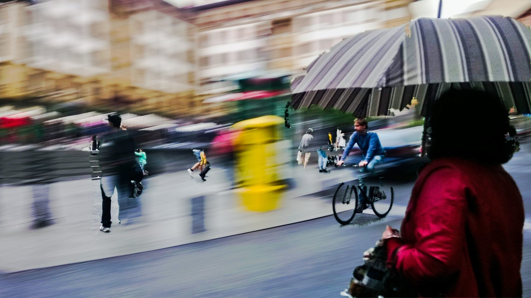 Persona andando en bicicleta