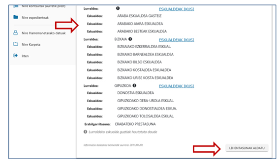 lehentasunak hautatu