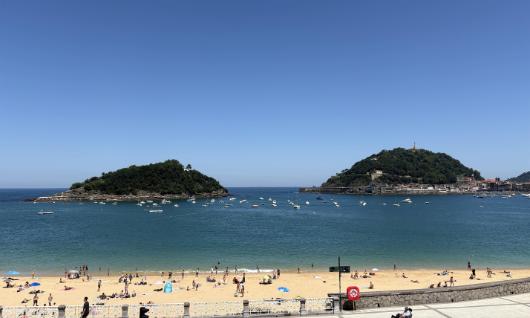 La plage d'Ondarreta