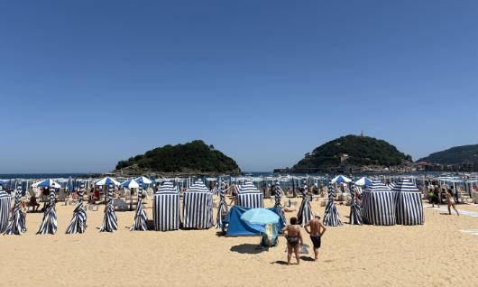 La plage d'Ondarreta