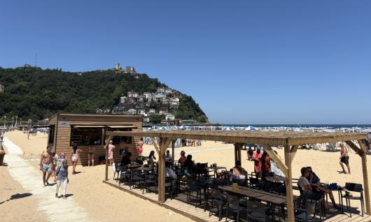 La plage d'Ondarreta