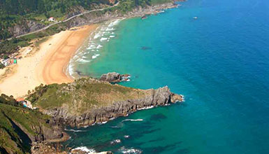 Vista a�rea de Laga
