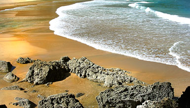 La plage de Laga