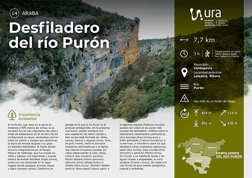 Descarga recorrido por el desfiladero del R&iacute;o Pur&oacute;n