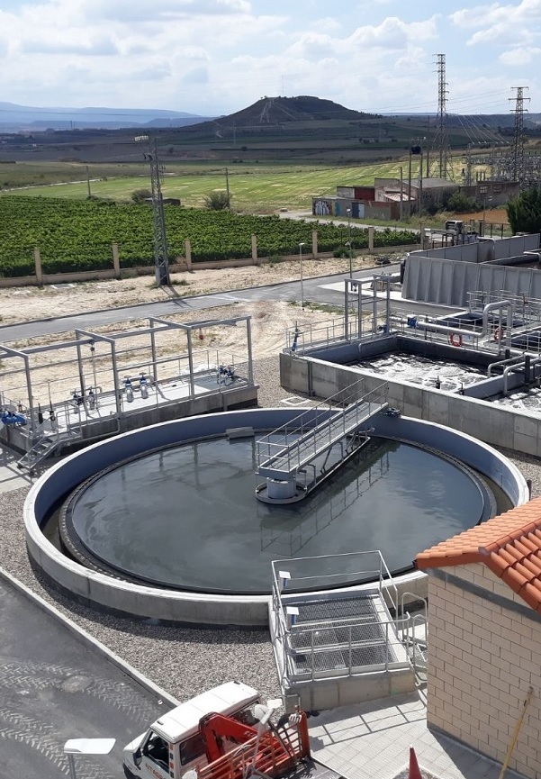 Depuradora de aguas residuales en Agurain