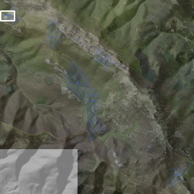 Satelite bidezko Aizkorriren ikuspegi orokorra