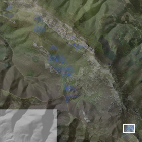 Satelite bidezko Aizkorriren ikuspegi orokorra