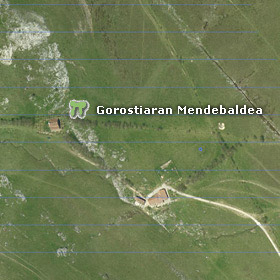 Gorostiaran Mendebaldeko trikuharriaren satelite bidezko ikuspegia