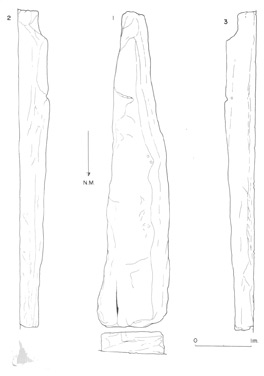 Esquema del menhir de Mugarriaundi