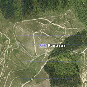 Puntiagako tumuluaren satelite bidezko ikuspegia