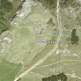 Urtaoko tumuluaren satelite bidezko ikuspegia