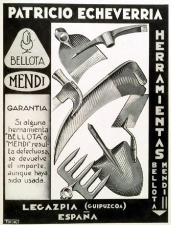 Publicidad de la marca Bellota en Lo admirable de Guipuzcoa (1932), p. 61