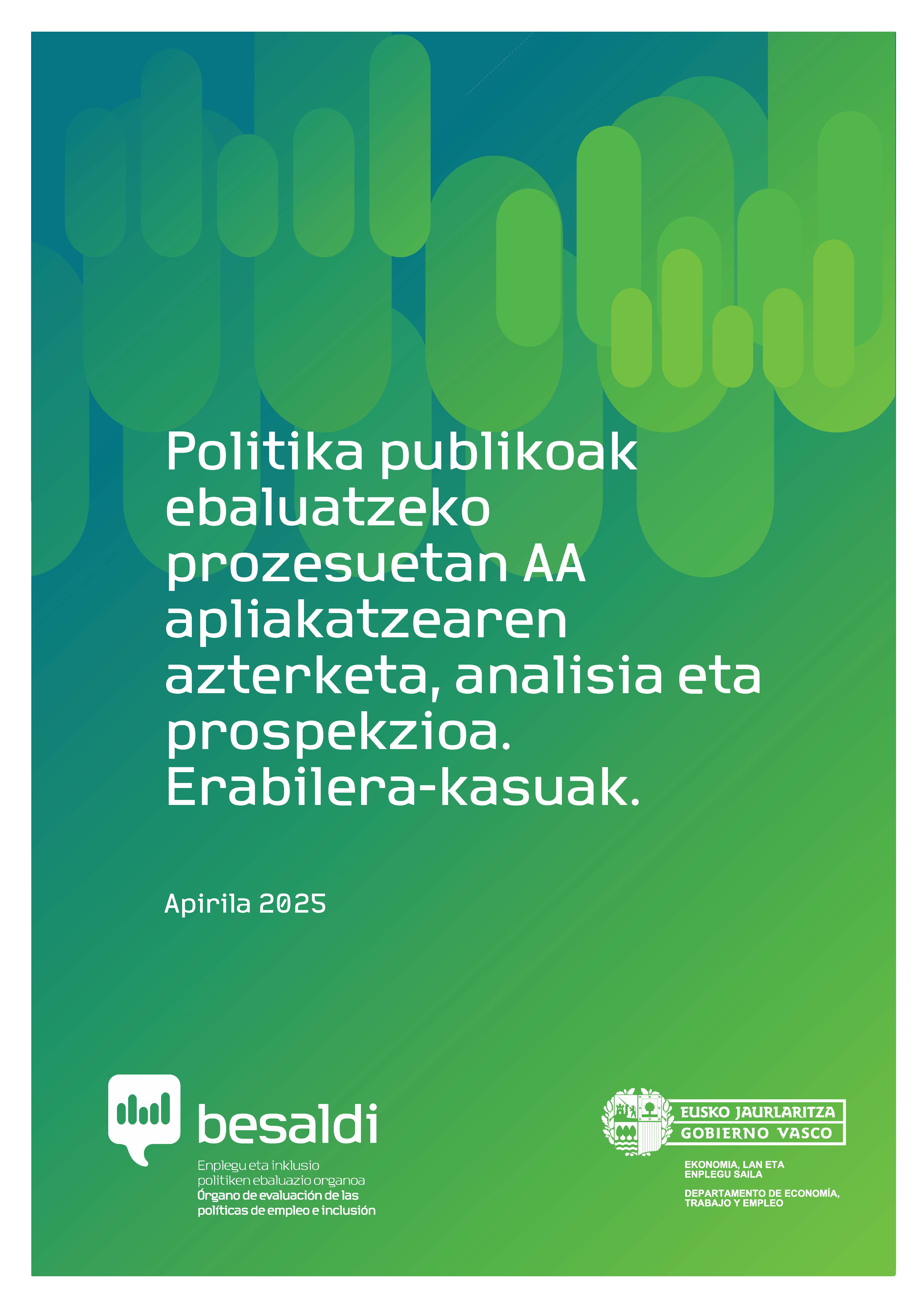 Politika publikoak ebaluatzeko prozesuetan AA aplikatzearen azterketa, analisia eta prospekzioa. Erabilera-kasuak.