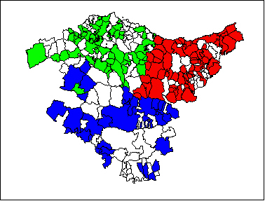 Mapa del País Vasco