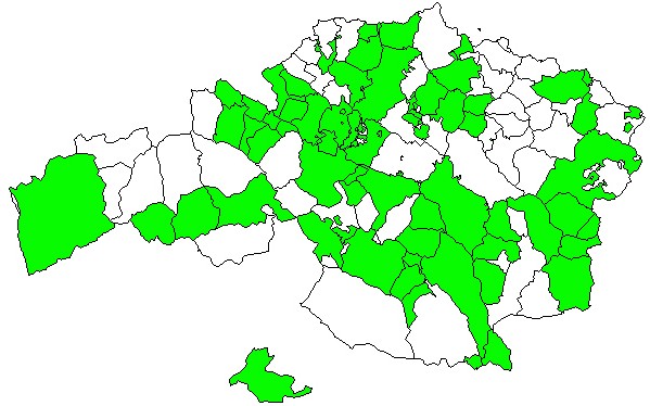 Mapa del territorio histórico de Bizkaia
