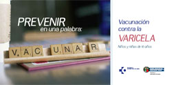 Cartel de la campa�a de vacunaci�n frente a la varicela