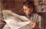 Enma Zorn läsande, Anders Zorn 1887 