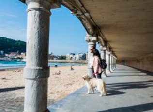 San Sebasti&aacute;n mit Hunden