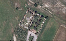 Ortofoto del cementerio de Araia