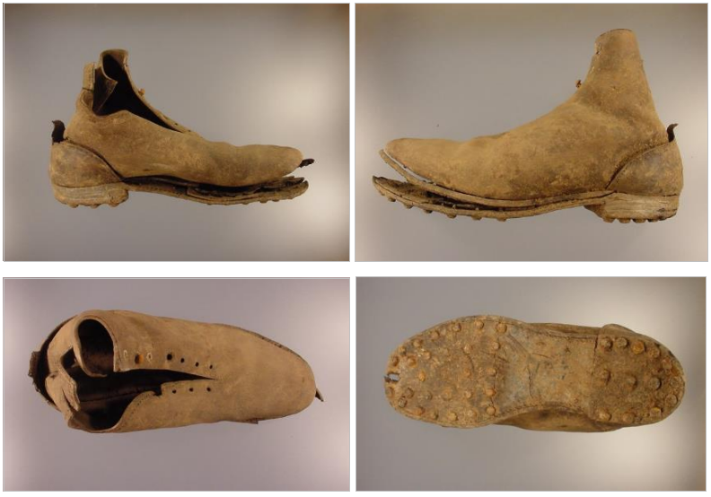 Bota izquierda con tachuelas que corresponde al Individuo 2. Kurtzetxiki (Gipuzkoa).