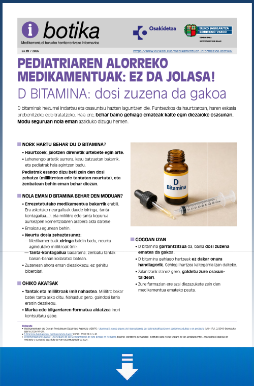 Zure osasun-txartelarekin, zure errezetak ere zurekin izango dituzu