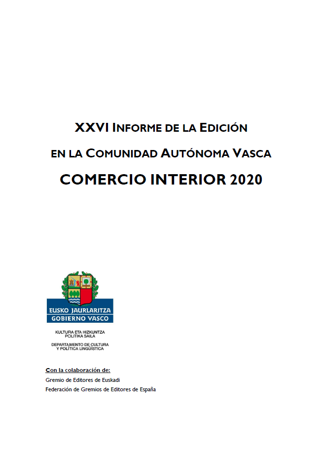 Informe de la edición en la Comunidad Autónoma Vasca - Comercio interior 2020