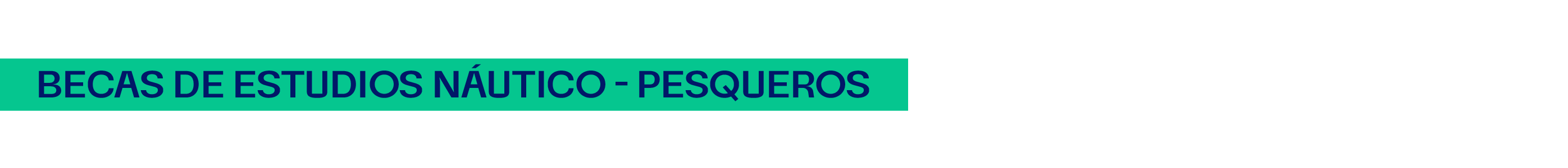 Becas de estudios naútico - pesqueros
