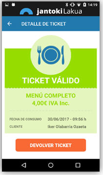 ticket v&aacute;lido