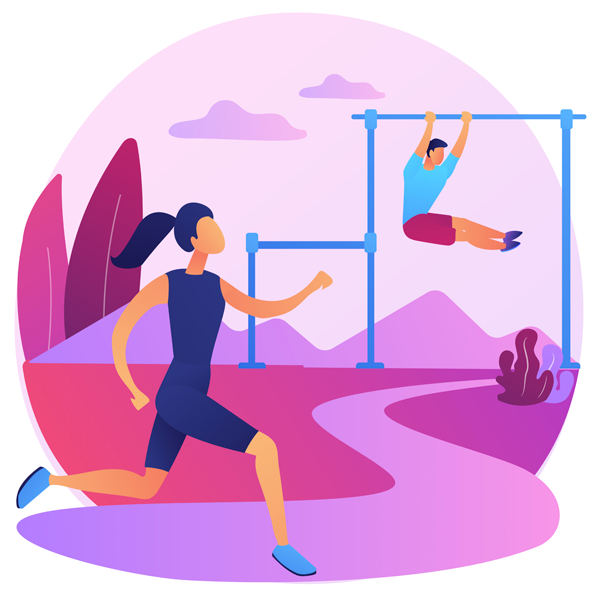 Personas haciendo deporte