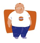 Persona con sobrepeso