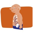 Pazientea kablekin bularrean