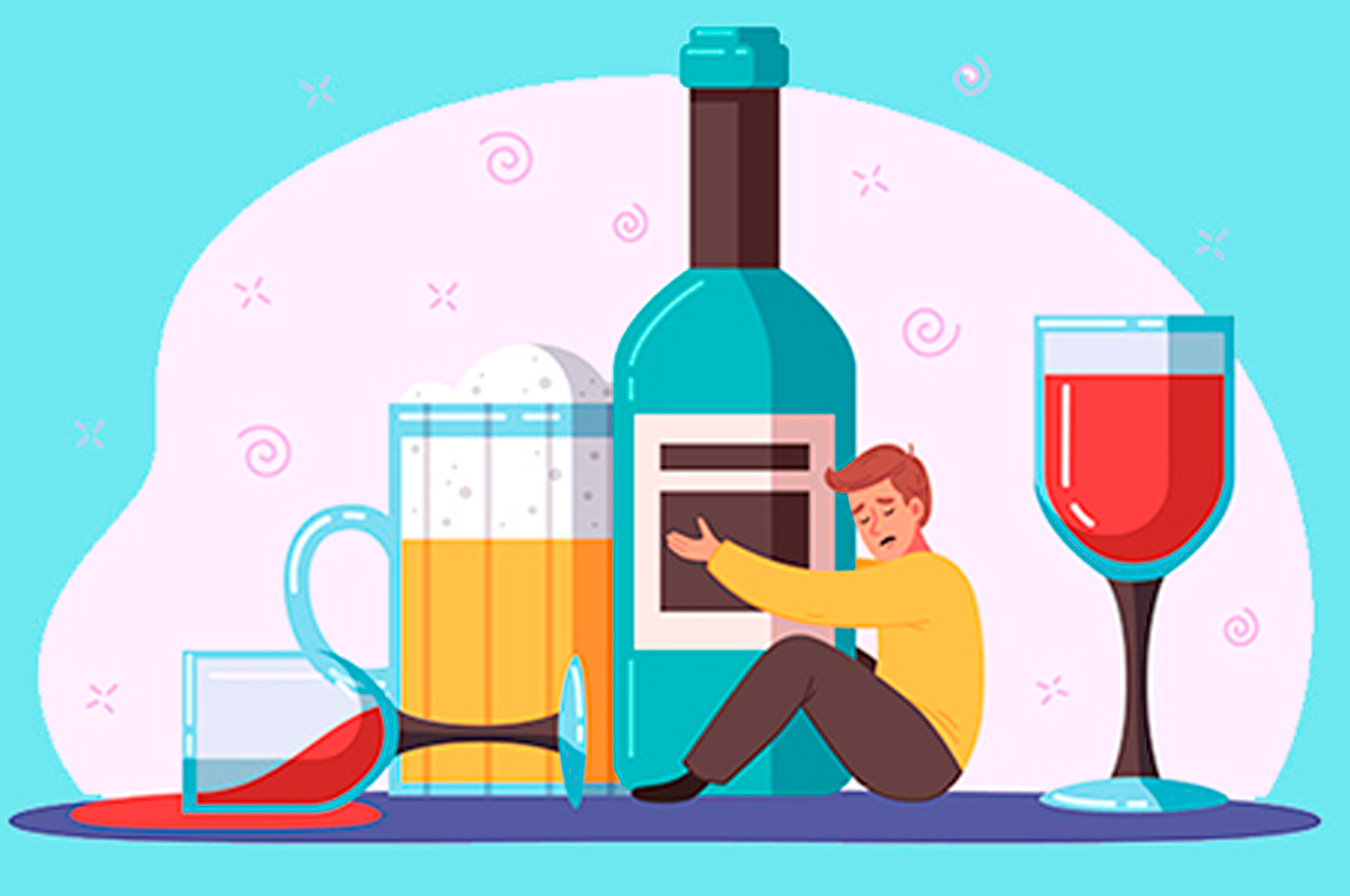 Alkoholaren eta osasunaren irudia