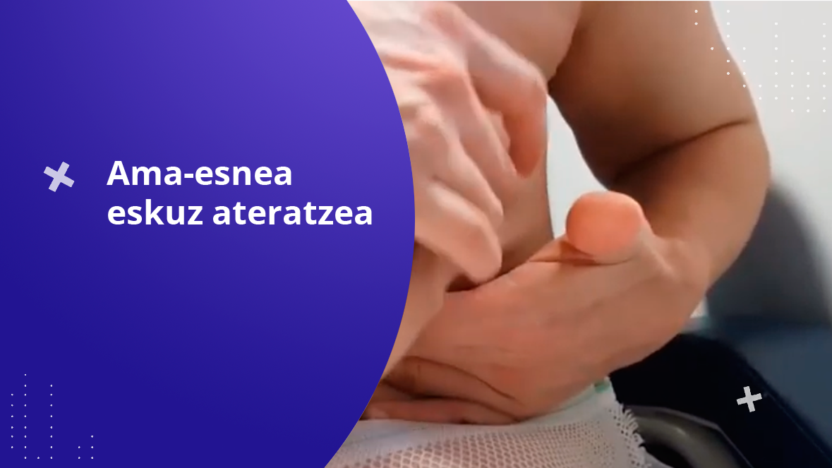 Ama-esnea eskuz ateratzeko jarraibideak