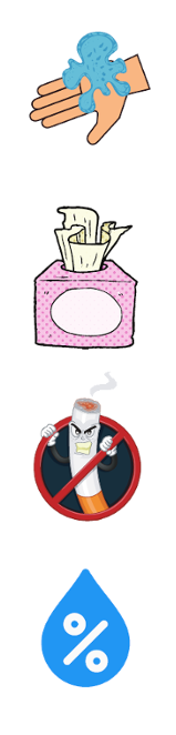 Persona con dolor de garganta