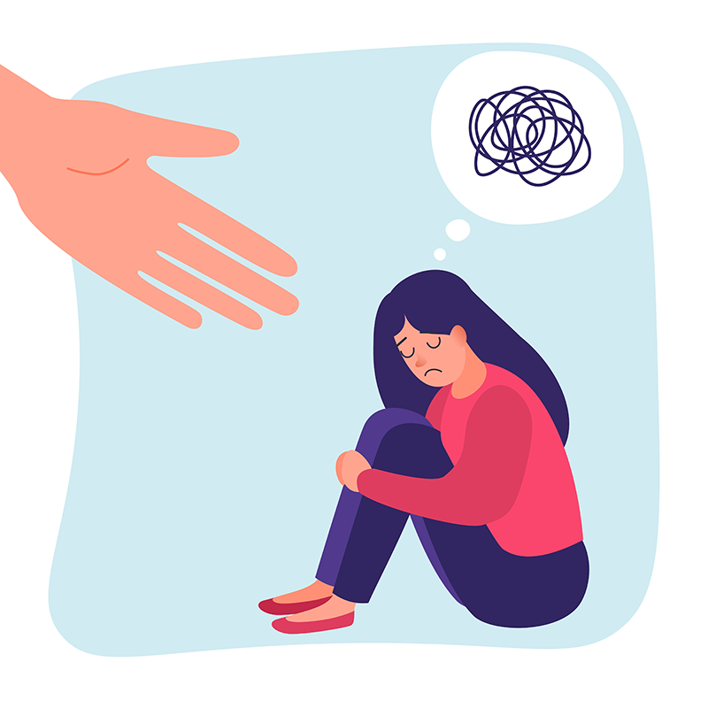 Beste pertsona bat laguntzeko, eskua eman