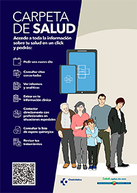 Cartel carpeta de salud