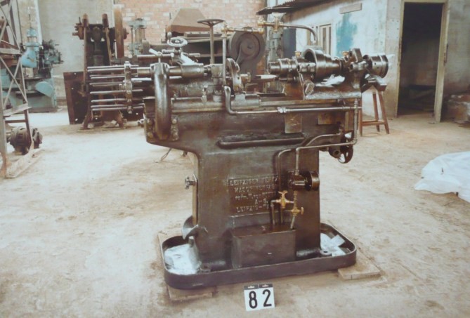 Torno-revólver “Pittler”. / Archivo Depósito de Patrimonio Cultural Industrial Mueble (Gobierno Vasco).