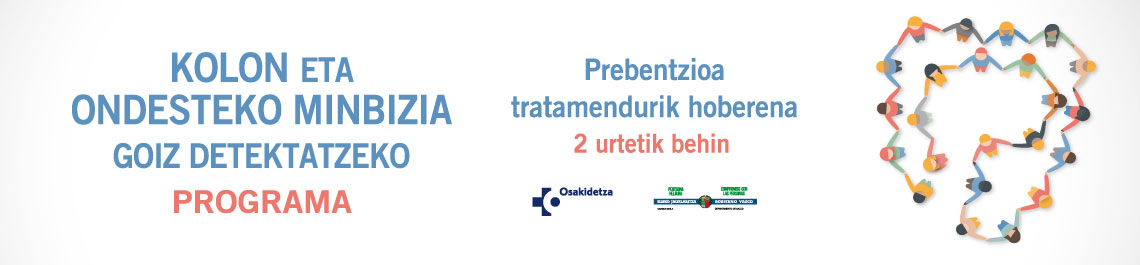 Kolon eta ondesteko minbizia goiz detektatzeko programa