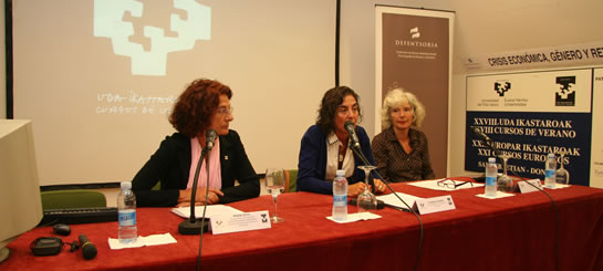 De izquierda a derecha: D�a. Maite Erro, D�a. Cristina Uriarte y D�a. Jasone Astola