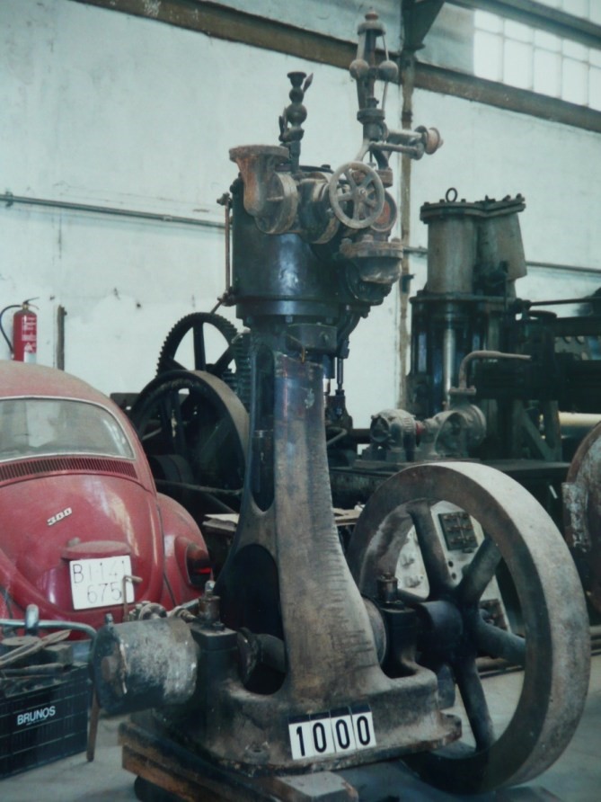 Máquina de vapor. Archivo Depósito de Patrimonio Cultural Industrial Mueble (Gobierno Vasco).