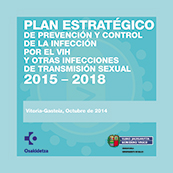 Portada del plan estrat&eacute;gico de prevenci&oacute;n y cotrol de la infecci&oacute;n del vih y otras infecciones de transmision sexual, 2015 &ndash; 2018